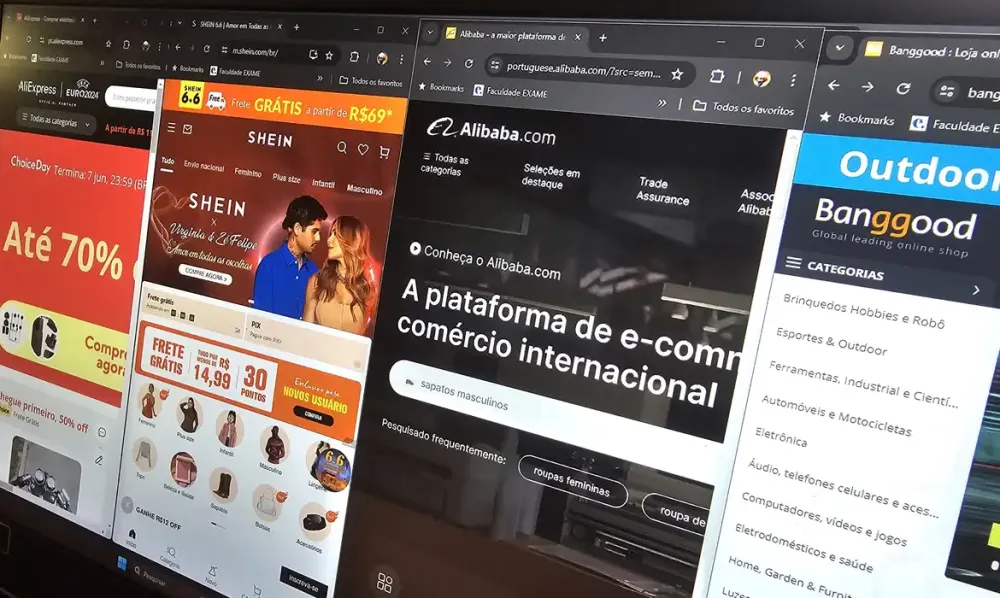Compras internacionais de baixo valor caem após nova tributação; indústria aponta impacto positivo na produção e no emprego. Foto:Agência Brasil